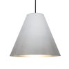 Besa Lighting Dylan Stem Pendant, Silver, Black Finish, 1x30W LED 1TT-DYLANSL-LED-BK